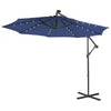 Image of Costway Outdoor Umbrella Enclosure Kits 10 Feet Patio Solar Powered Cantilever Umbrella with Tilting System by Costway 10 Feet Patio Solar Powered Cantilever Umbrella Tilting System Costway