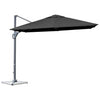 Image of Costway Outdoor Umbrella Enclosure Kits Navy 10 x 10 Feet Patio Offset Cantilever Umbrella with Aluminum 360-degree Rotation Tilt by Costway 781880224013 64903285-Navy 10x10 Ft Patio Offset Cantilever Umbrella Aluminum 360-degree Rotation