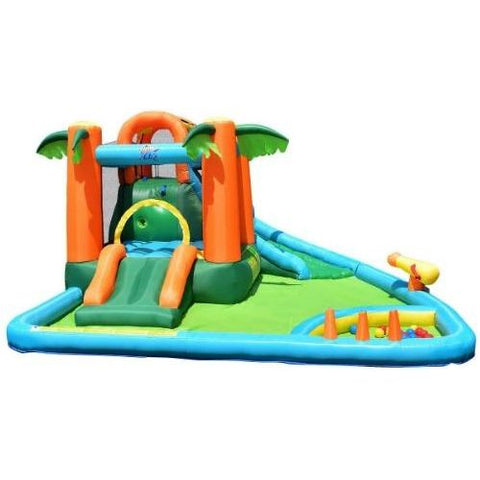 Costway Residential Bouncers 7 in 1 Inflatable Slide Bouncer with Two Slides by Costway 7 in 1 Inflatable Slide Bouncer with Two Slides Costway SKU# 69485217