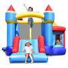 Image of Costway Residential Bouncers Castle Slide Inflatable Bounce House with Ball Pit and Basketball Hoop by Costway Castle Slide Inflatable Bounce House with Ball Pit and Basketball Hoop