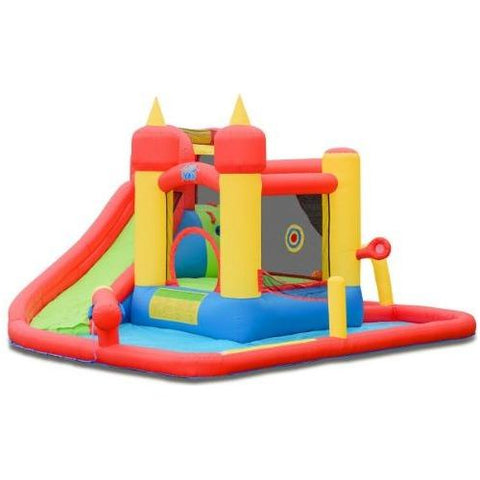 Costway Residential Bouncers Inflatable Blow Up Water Slide Bounce House by Costway Inflatable Blow Up Water Slide Bounce House Costway 85961237/34801725