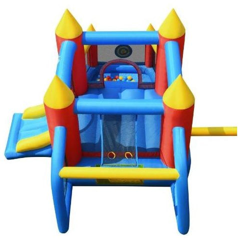 Costway Residential Bouncers Inflatable Bounce House Slide Jumping Castle Soccer Goal Ball Pit by Costway Inflatable Bounce House Slide Jumping Castle Soccer Costway #36405718