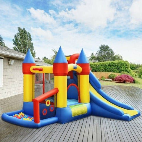 Inflatable Bounce House with Balls & 780W Blower by Costway