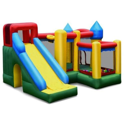 Costway Residential Bouncers Inflatable Bounce House with Balls and Super Slide by Costway Inflatable Bounce House Balls Super Slide Costway 51046739 - 45389716