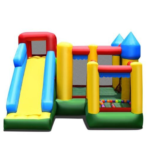 Costway Residential Bouncers Inflatable Bounce House with Balls and Super Slide by Costway Inflatable Bounce House Balls Super Slide Costway 51046739 - 45389716