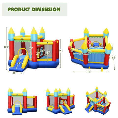 Costway Residential Bouncers Inflatable Bounce Slide Jumping Castle by Costway Inflatable Bounce Slide Jumping Castle by Costway SKU# 60458921