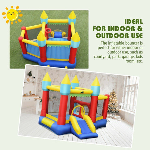 Costway Residential Bouncers Inflatable Bounce Slide Jumping Castle by Costway Inflatable Bounce Slide Jumping Castle by Costway SKU# 60458921