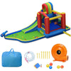 Image of Costway Residential Bouncers Inflatable Kid Bounce House Slide Climbing Splash Park Pool Jumping Castle by Costway Inflatable Kid Bounce House Slide Splash Park Pool Castle Costway