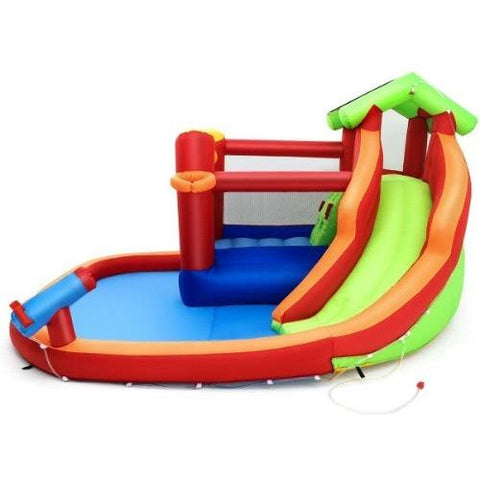 Costway Residential Bouncers Inflatable Slide Bouncer and Water Park Bounce House by Costway Inflatable Slide Bouncer and Water Park Bounce House Costway 41089253