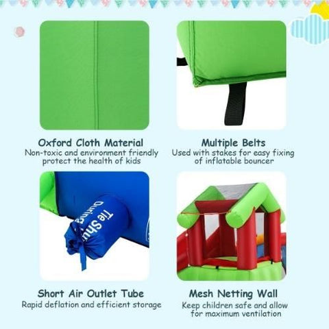 Costway Residential Bouncers Inflatable Slide Bouncer and Water Park Bounce House by Costway Inflatable Slide Bouncer and Water Park Bounce House Costway 41089253