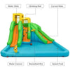 Image of Inflatable Water Park Bounce House with Climbing Wall by Costway