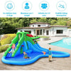 Image of Costway Residential Bouncers Inflatable Water Park Crocodile Bouncer Dual Slide Climbing Wall without blower by Costway 7461759382664 32967145