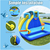 Image of Costway Residential Bouncers Inflatable water slide jumping house wall climbing water gun splash pool by Costway Inflatable water slide jumping house wall climbing water gun pool