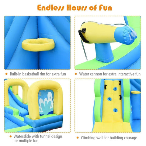 Costway Residential Bouncers Inflatable Water Slide Kids Bounce House Castle by Costway Inflatable Water Slide Kids Bounce House Castle by Costway 15746302