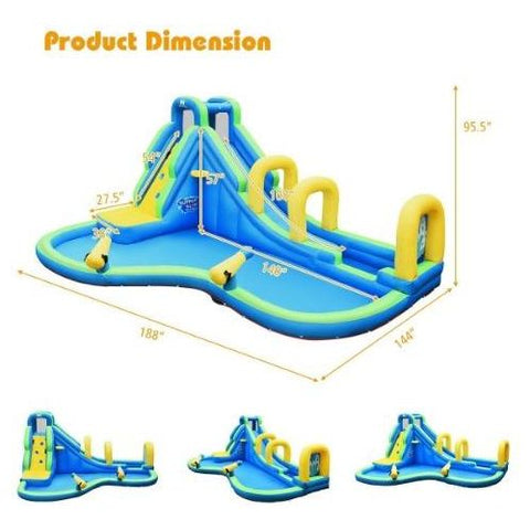 Costway Residential Bouncers Inflatable Water Slide Kids Bounce House Castle by Costway Inflatable Water Slide Kids Bounce House Castle by Costway 15746302