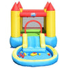 Image of Kids Inflatable Bounce House Castle with Balls Pool & Bag by Costway