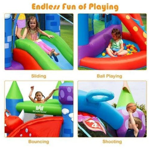 Costway Residential Bouncers Kids Inflatable Bounce House Dragon Jumping Slide Bouncer Castle by Costway 7461759412736 68230941 Kids Inflatable Bounce House Dragon Jumping Slide Bouncer Castle by Costway SKU# 68230941