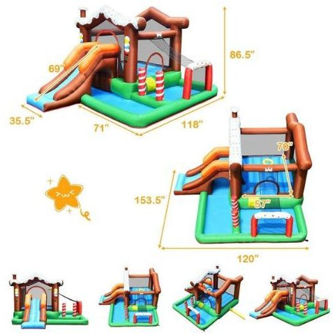 Costway Residential Bouncers Kids Inflatable Bounce House Jumping Castle Slide Climber Bouncer by Costway Kids Inflatable Bounce House Jumping Castle Slide Climber Bouncer by Costway SKU# 47085296