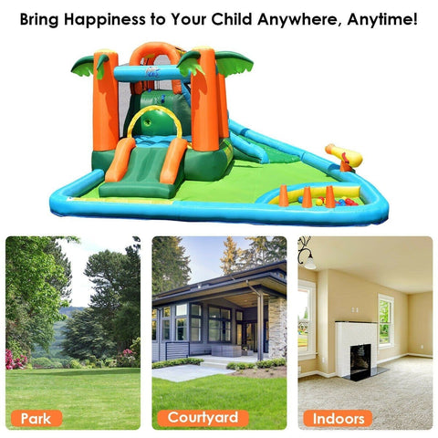 Costway Residential Bouncers Kids Inflatable Bounce House with Blower by Costway 3092720791976 61259348 Kids Inflatable Bounce House with Blower by Costway SKU# 61259348