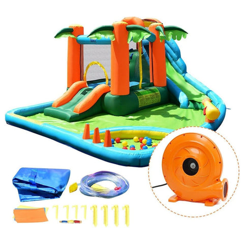 Costway Residential Bouncers Kids Inflatable Bounce House with Blower by Costway 3092720791976 61259348 Kids Inflatable Bounce House with Blower by Costway SKU# 61259348