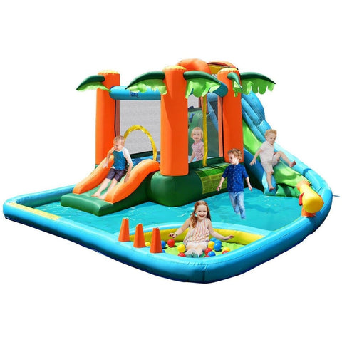 Costway Residential Bouncers Kids Inflatable Bounce House with Blower by Costway 3092720791976 61259348 Kids Inflatable Bounce House with Blower by Costway SKU# 61259348