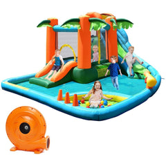 Costway Residential Bouncers Kids Inflatable Bounce House with Blower by Costway 3092720791976 61259348 Kids Inflatable Bounce House with Blower by Costway SKU# 61259348