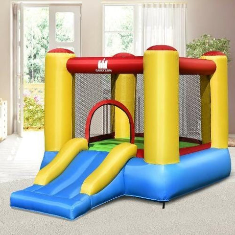 Costway Residential Bouncers Kids Inflatable Bounce House with Slide by Costway 759687369954 62047985 Kids Inflatable Bounce House with Slide by Costway SKU# 62047985