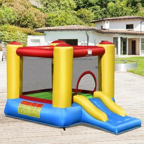 Costway Residential Bouncers Kids Inflatable Bounce House with Slide by Costway 759687369954 62047985 Kids Inflatable Bounce House with Slide by Costway SKU# 62047985