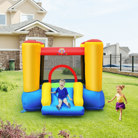 Costway Residential Bouncers Kids Inflatable Jumping Bounce House without Blower by Costway 709788288678 46305891 Kids Inflatable Jumping Bounce House w/o Blower by Costway 46305891