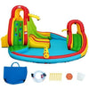 Image of Costway Residential Bouncers Kids Inflatable Water Slide Park with Climbing Wall and Pool by Costway