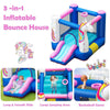 Image of Costway Residential Bouncers Slide Bouncer Inflatable Jumping Castle Basketball Game Without Blower by Costway 787446083988 80157496 Slide Bouncer Inflatable Jumping Castle Basketball Game Without Blower