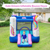 Image of Costway Residential Bouncers Slide Bouncer Inflatable Jumping Castle Basketball Game Without Blower by Costway 787446083988 80157496 Slide Bouncer Inflatable Jumping Castle Basketball Game Without Blower