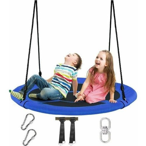 Costway Swings & Play Sets 40" 770 lbs Flying Saucer Tree Swing Kids Gift with 2 Tree Hanging Straps by Costway 40" 770 lbs Flying Saucer Tree Swing Kids Tree Hanging Straps Costway