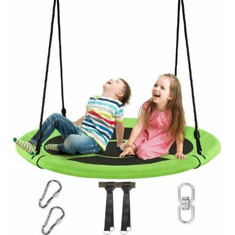 Costway Swings & Play Sets 40" 770 lbs Flying Saucer Tree Swing Kids Gift with 2 Tree Hanging Straps by Costway 40" 770 lbs Flying Saucer Tree Swing Kids Tree Hanging Straps Costway