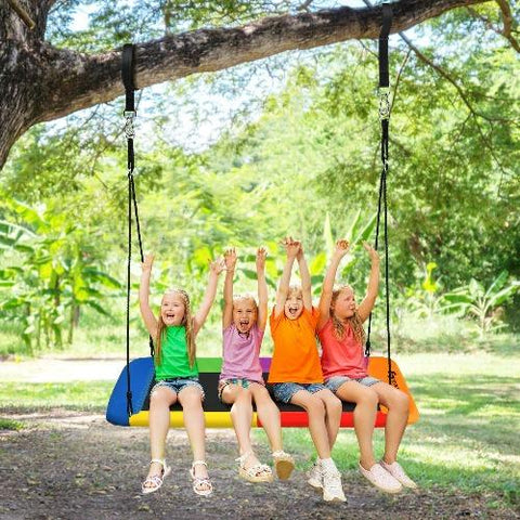 Costway Swings & Play Sets 60" Platform Tree Swing Outdoor with 2 Hanging Straps by Costway