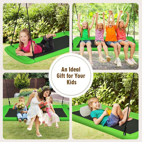 Costway Swings & Play Sets 60" Platform Tree Swing Outdoor with 2 Hanging Straps by Costway