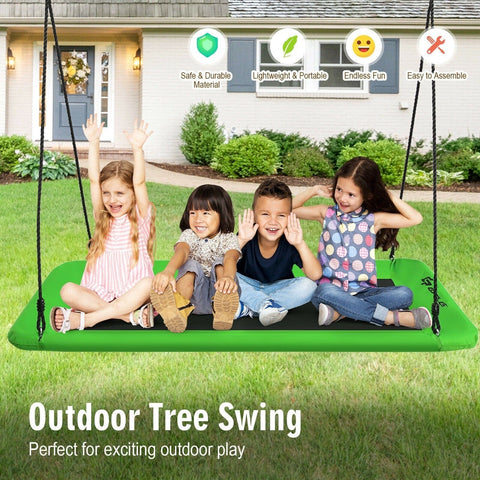 Costway Swings & Play Sets 60" Platform Tree Swing Outdoor with 2 Hanging Straps by Costway