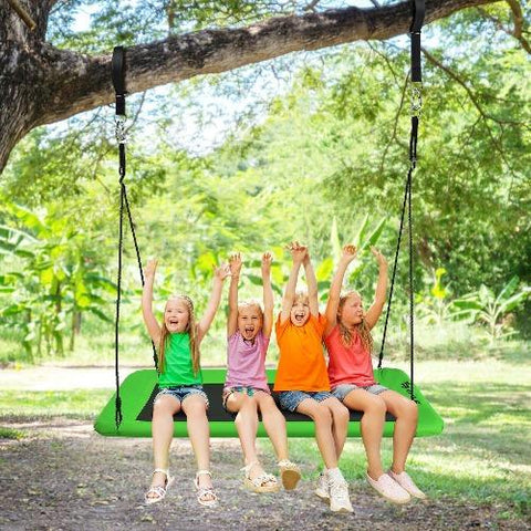 Costway Swings & Play Sets 60" Platform Tree Swing Outdoor with 2 Hanging Straps by Costway