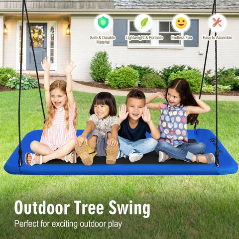 Costway Swings & Play Sets 60" Platform Tree Swing Outdoor with 2 Hanging Straps by Costway