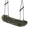 Image of Costway Swings & Play Sets Army Green Saucer Tree Swing Surf Kids Outdoor Adjustable Oval Platform Set with Handle by Costway 6499854318838 20196435 Saucer Tree Swing Surf Outdoor Adjustable Oval Platform Handle Costway