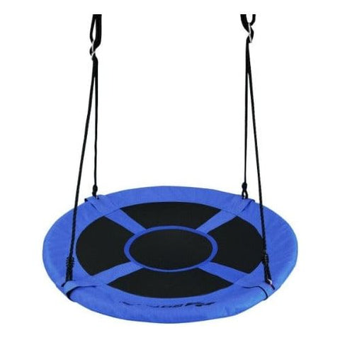 Costway Swings & Play Sets Blue 40" 770 lbs Flying Saucer Tree Swing Kids Gift with 2 Tree Hanging Straps by Costway 6499852785700 09834561-B 40" 770 lbs Flying Saucer Tree Swing Kids Tree Hanging Straps Costway