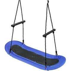 Costway Swings & Play Sets Blue Saucer Tree Swing Surf Kids Outdoor Adjustable Oval Platform Set with Handle by Costway 6499852910812 20196435 Saucer Tree Swing Surf Outdoor Adjustable Oval Platform Handle Costway