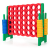 Image of Costway Swings & Play Sets Green Jumbo 4-to-Score Giant Game Set with 42 Jumbo Rings & Quick-Release Slider by Costway 23087651 Jumbo 4-to-Score GiantSet  42 Jumbo Rings & Quick-Release  by Costway