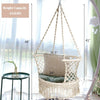 Image of Costway Swings & Play Sets Hanging Hammock Chair Macrame Swing Hand Woven Cotton Backrest by Costway Hanging Hammock Chair Macrame Swing Hand Woven Cotton Backrest Costway