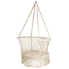 Image of Costway Swings & Play Sets Hanging Hammock Chair Macrame Swing Hand Woven Cotton Backrest by Costway Hanging Hammock Chair Macrame Swing Hand Woven Cotton Backrest Costway