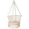 Image of Costway Swings & Play Sets Hanging Hammock Chair Macrame Swing Hand Woven Cotton Backrest by Costway Hanging Hammock Chair Macrame Swing Hand Woven Cotton Backrest Costway