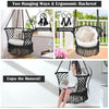 Image of Costway Swings & Play Sets Hanging Hammock Chair Macrame Swing Hand Woven Cotton Backrest by Costway Hanging Hammock Chair Macrame Swing Hand Woven Cotton Backrest Costway