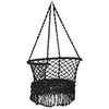 Image of Costway Swings & Play Sets Hanging Hammock Chair Macrame Swing Hand Woven Cotton Backrest by Costway Hanging Hammock Chair Macrame Swing Hand Woven Cotton Backrest Costway