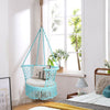 Image of Costway Swings & Play Sets Hanging Hammock Chair Macrame Swing Hand Woven Cotton Backrest by Costway Hanging Hammock Chair Macrame Swing Hand Woven Cotton Backrest Costway