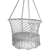 Image of Costway Swings & Play Sets Hanging Hammock Chair Macrame Swing Hand Woven Cotton Backrest by Costway Hanging Hammock Chair Macrame Swing Hand Woven Cotton Backrest Costway